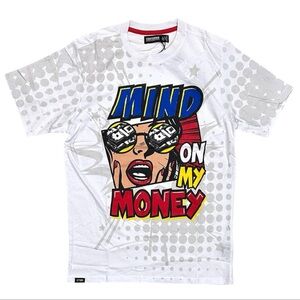 Mind On My Money Graphic Tee - White